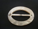 Genuine Mother Of Pearl Belt Buckle - Solid
