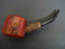 Unique Vintage Cherry Wood Pipe France French Make