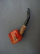 Unique Vintage Cherry Wood Pipe France French Make