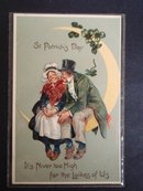 Antique Postcard St Patricks Day
