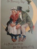 Antique Postcard St Patricks Day