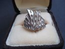 Unique Sterling Ring Art Deco Design Sterling Silver