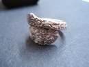 Antique Sterling Ring - Ornate Serpent