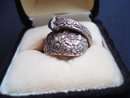 Antique Sterling Ring - Ornate Serpent