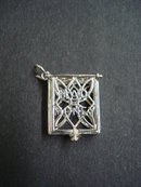 Vintage Sterling Silver Pendant Mad Money Box