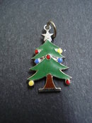 FABULOUS Vintage Sterling Silver Charm - Christmas Tree