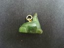 Vintage Carved Jade Stone Charm - Seal