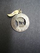 Sterling Circular Pendant or Charm - Aloha Hawaii