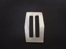 Pretty Vintage Belt Buckle Genuine Mother of Pearl