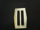 Pretty Vintage Belt Buckle Genuine Mother of Pearl