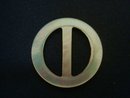 Lovely Round Belt Buckle - Pearl - Small Size
