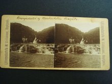 Stereo-Scopic Card Iceland - Horseback Travel - Rugged Area