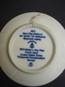 1973 Mothers Day Plate - Girl And Cats
