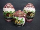 3 Piece Condiment Set - Pink Luster Ware