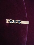 Deco Style Tie Clip Gold Tone