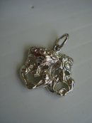 Comedy-Tragedy Masks Pendant-Sterling Silver