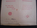 Silk Embroidery Postcard - 1918 - Birthday Greetings - Remembrance