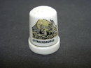 Vintage Porcelain Thimble Styracosaurus