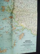 1958 Map of Greece and Aegean Atlas Plate 40