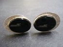 Vintage Cuff Links- Silver Tone Deco Style