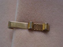 Vintage Tie Clip - Gold Tone - Deco Style
