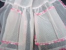 Organdy and Lace Apron - Small Dots