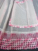 Organdy and Lace Apron - Small Dots