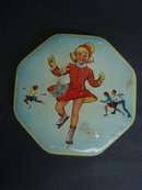 Antique Toffee Tin Box - A S Wilkin - England
