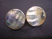 Sterling and Pearl Cuff Links