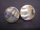 Sterling and Pearl Cuff Links