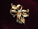 Antique Brooch - Bond Boyd Sterling - Gold Top