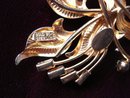 Antique Brooch - Bond Boyd Sterling - Gold Top