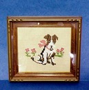 Marvelous Vintage Framed Needlework Picture