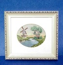 Antique Framed Petit Point Picture