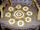 Crocheted Lrge.Center Piece RAISED ROSES