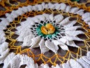 Crocheted Lrge.Center Piece RAISED ROSES