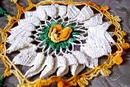 Crocheted Lrge.Center Piece RAISED ROSES