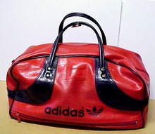 Lovely Vntg.ADIDAS Duffel Gym Bag Red/Blue