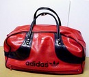 Lovely Vntg.ADIDAS Duffel Gym Bag Red/Blue