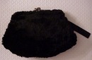 Lovely Vintage 1930's Soft Silky Black Fur Ladies Muff - Purse