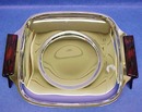 Deco Chrome /Bakelite Serving DISH
