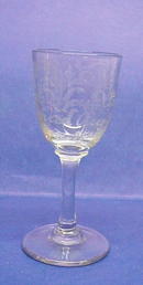 VICTORIAN 1899 Goblet Etched