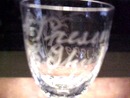 VICTORIAN 1899 Goblet Etched