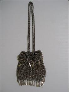 Antique Metalic Mesh Purse-Bag German Silver