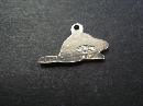 Vintage Sterling Charm Beaver Enamel Finish