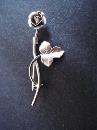 Elegant Sterling Brooch Silver Rose by Bond Boyd