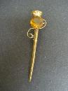 Antique Kilt Pin Brooch Scottish Dagger - Thistle