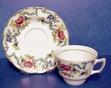 English Tea Cup & Saucer - FLORADORA