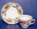 English Tea Cup & Saucer - FLORADORA