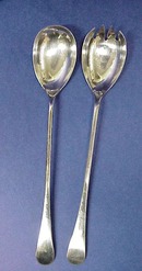 Elegant Silver Plated 2 Pc.Salad Serving Set